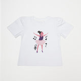 T-Shirt bambina con ballerina