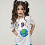 T-Shirt bambina - bimba sul mondo