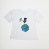 T-Shirt bambina - bimba sul mondo