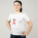 T-Shirt bambina con bolle di sapone