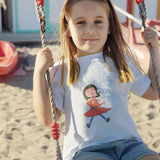 T-Shirt bambina con bolle di sapone