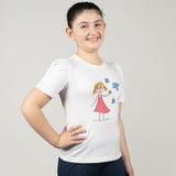 T-Shirt bambina con farfalline