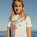 T-Shirt bambina con farfalline