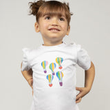 T-Shirt neonata con mongolfiere