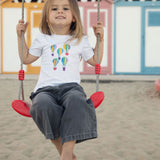 T-Shirt bambina con mongolfiere