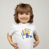 T-Shirt neonata - bimba con piantine