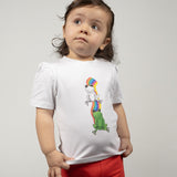 T-Shirt neonata con ranocchiette