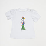 T-Shirt neonata con ranocchiette